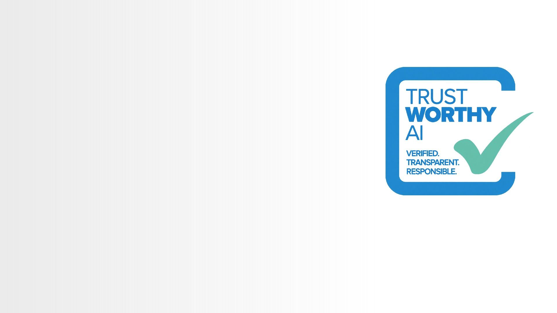 Trustworthy AI Logo - Verified, Transparent, Responsible